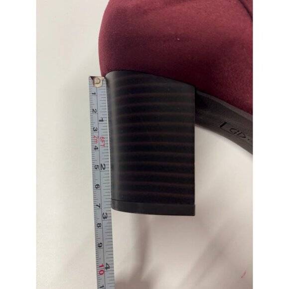 GIANI BERNINI/ Adonnys / Tall / Block Heel / Burgundy / Wine / Italian Boots - Picture 5 of 9